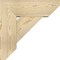 Ekena Millwork Traditional Slat Rough Sawn Bracket w/ Offset Brace, Douglas Fir, 8"W x 22"D x 22"H BKT0806X22X22TRA06RDF - alternate 2